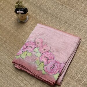 Mangalagiri Silk Cotton With Applique Work