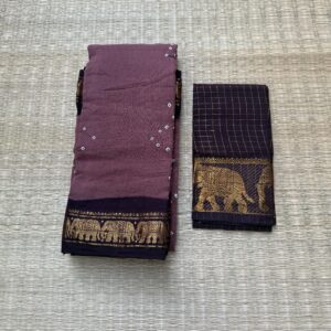 Sungudi Cotton with Hand Knotted Bandhani